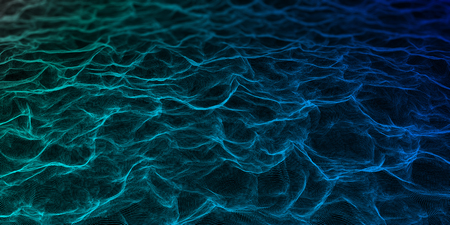 Creative polygonal waves background or wallpaper. 3D Rendering の写真素材