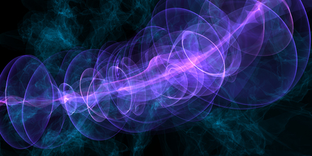 Abstract glowing purple virus background. Medicine and disease concept. 3D Rendering の写真素材