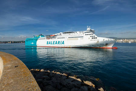 Balearia ferry, Mallorca, balearic islands, Spainのeditorial素材