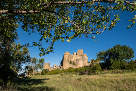 Crop fields near Loarre, Huesca, Spainのeditorial素材