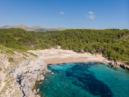 Cala Matzoc, Arta, Mallorca, Balearic Islands, Spainのeditorial素材