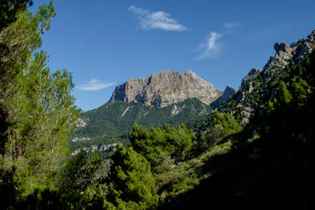 Penyal des Migdia, 1401 meters, municipality of fornalutx, Mallorca, balearic islands, Spain