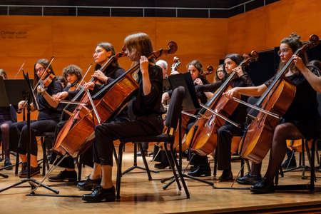 concert at the conservatory of Palma, Mallorca, balearic islands, Spainのeditorial素材