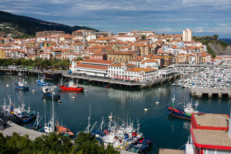 fishing port, Bermeo, Vizcaya, Euzkadi, Spainのeditorial素材