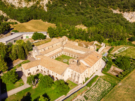 Monastery of Santa MarÃ­a la Real de Iranzu, 12th - 14th century, Camino de Santiago, AbÃ¡rzuza, Navarra, Spain, Europeの写真素材