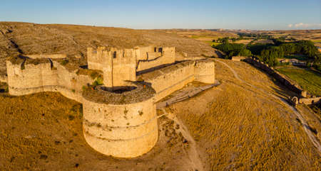15th century castle, Berlanga de Duero, Soria, autonomous community of Castilla y LeÃ³n, Spain, Europeのeditorial素材