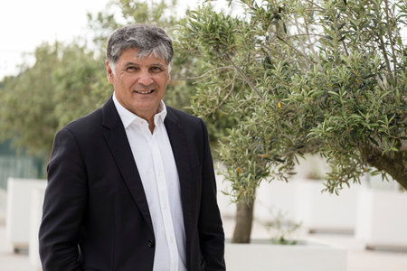 Toni Nadal, (Manacor, February 22, 1961) Spanish coach and physical trainer of tennis coach from the beginning of his career until 2017, by Rafael Nadal,のeditorial素材