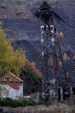Pozo Ibarra, old CiÃ±era mine, CiÃ±era de GordÃ³n, Leon, Spain