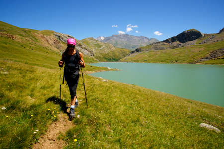 Enbalse de Ezcarra. Tena Valley, Pyrenees, Huesca, Pyrenean mountain range, Spain.のeditorial素材