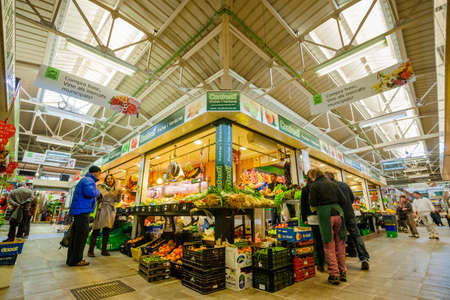 Santa Catalina Market, Santa Catalina neighborhood, Palma, Mallorca, Balearic Islands, Spain.のeditorial素材