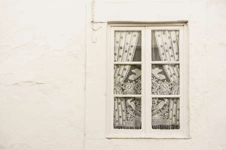 typical window, Campo Maior, Alentejo, Portugal, europeの写真素材