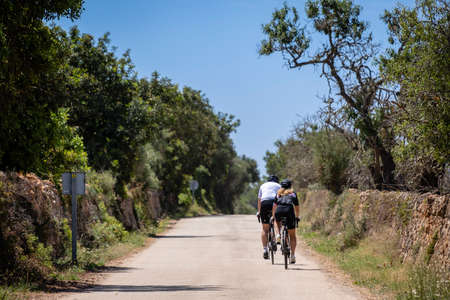 way to L'Ãguila, Llucmajor, Mallorca, Spainの写真素材