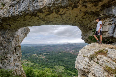 El Ventanon, Espinosa de los Monteros, Castilla y Leon, Spainのeditorial素材