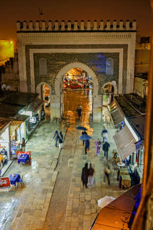 Bab Boujeloud.Fez Bali (Medina of Fez) .Fez.Morocco.の写真素材
