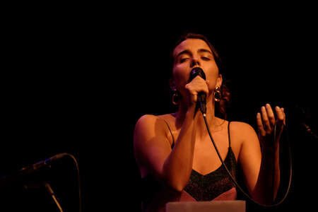 JÃºlia Colom, Alternatilla Jazz Festival, municipal theater Xesc Forteza,, Mallorca, balearic islands, Spainのeditorial素材