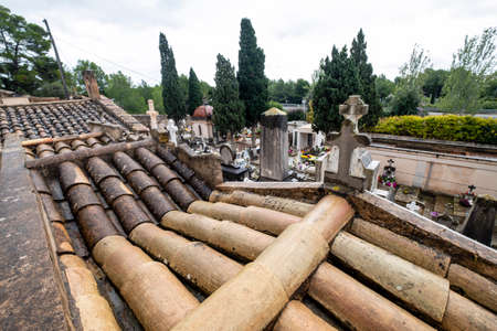 Genova Municipal Cemetery, Mallorca, Balearic Islands, Spainのeditorial素材