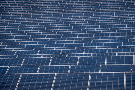 Buniferri photovoltaic park, solar energy plates, Llucmajor, Mallorca, Balearic Islands, Spain