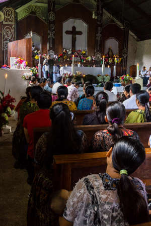 community wedding celebration in Lancetillo, La Parroquia, Reyna zone, Quiche, Guatemala, Central...