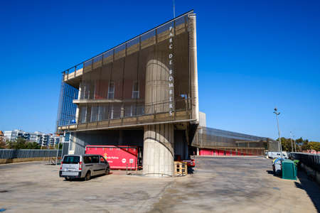central fire station, Son Malferit, Palma, Mallorca, Balearic Islands, Spainのeditorial素材