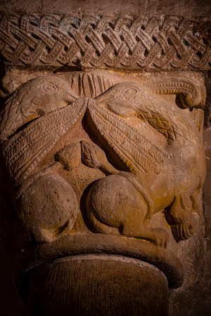 church of San Juan Bautista, Romanesque, mid-12th century, Mata de Hoz, municipality of Valdeolea,...