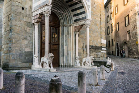 basilica of Santa Maria Maggiore ,upper town, Bergamo, Lombardy, Italy, Europeのeditorial素材