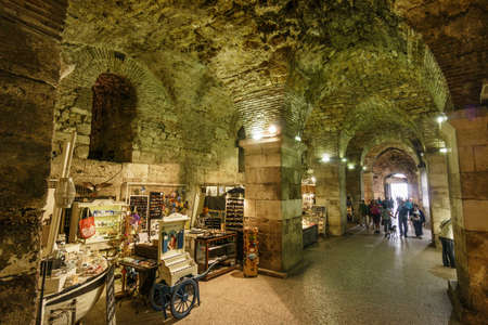 basement rooms,Diocletian Palace,Split,Croatiaのeditorial素材