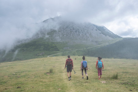 route to mount Amboto, Alava, basque country, spain