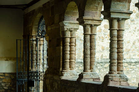 Church of San BartolomÃ©, Romanesque style temple, Atienza, Guadalajara Province, Castilla-La...