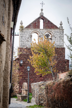 Serracin, black village, Sierra de AyllÃ³n, Segovian province, Community of Castilla y LeÃ³n,...