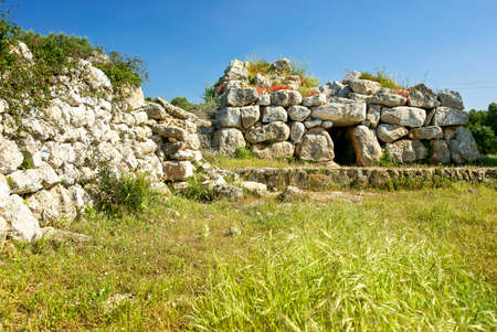 Naveta Norte. Archaeological site of Rafal Rubi. Menorca. Biosphere Reserve. Balearic Islands....