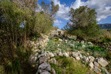 Talaiot, Son Ferrandell-Son Oleza, I millennium BC, Valldemossa, Mallorca, Balearic islands, spainの写真素材