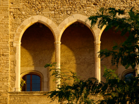 Almudaina Palace (sX). City of Palma. Majorca. Balearic Islands. Spain.のeditorial素材