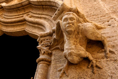 Popular dance in front of the temple of the assumption. Zugarramurdi. Navarra.Spain.の写真素材