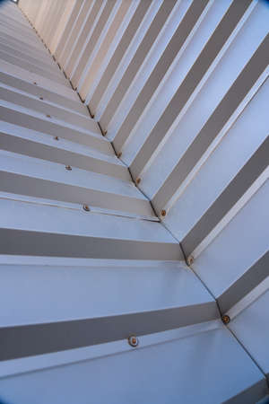 colored bars to park bicycles, FAN shopping center, Palma de Mallorca, Balearic Islands, Spain