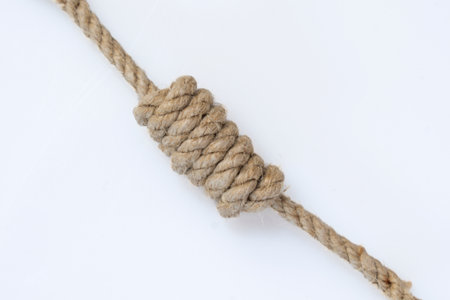 Saint Francis knot shaped into a rope ,Balearic islands, Spain
