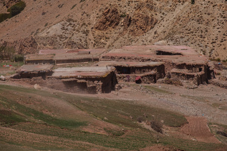 Azib Ikkis, Atlas mountain range, Morocco, Africaの写真素材
