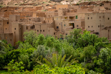Amellagou, Imider Gorges, High Atlas, Morocco, Africaの写真素材