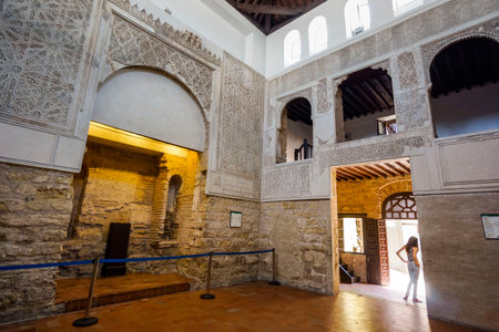 synagogue of Cordoba, 1315, prayer room, Cordoba, Andalusia, Spainの写真素材