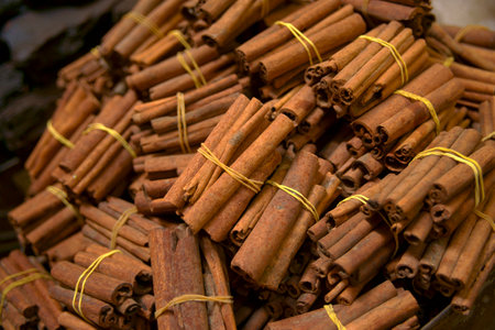 Jewish quarter (El Mellah). Cinnamon stick.Marrakech.Imperial City.Morocco.Africa.の写真素材