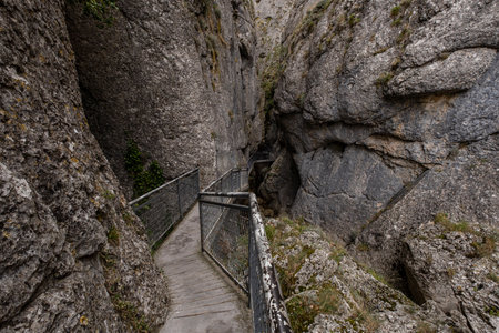 Yecla gorge, Santo Domingo de Silos, Burgos province, Spainの写真素材