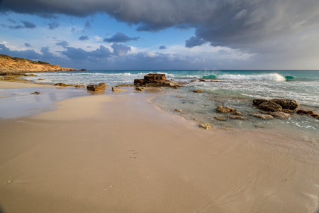Migjorn Es Copinyar beach, Formentera, Pitiusas Islands, Balearic Community, Spainの写真素材