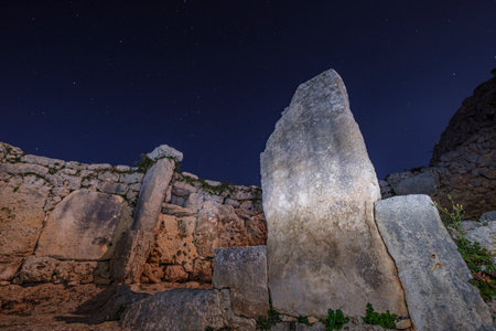 So na CaÃ§ana sanctuary village, Alaior, Menorca, Balearic Islands, Spainの写真素材