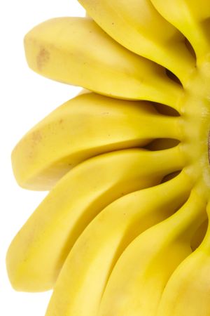 Bunch of Bananas. Isolated on white with pathの写真素材