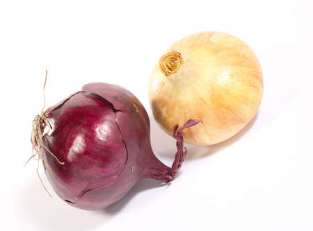 Ripe tasty onion on bright background. Is not isolate imageの写真素材