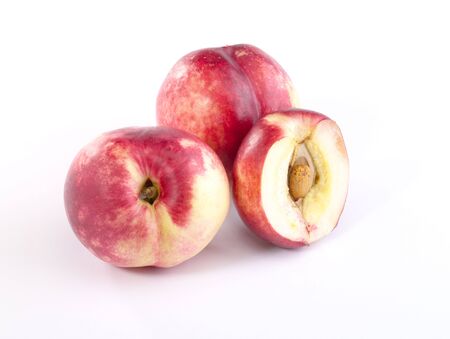 Fresh tasty nectarine peach still-life. Is not isolated imageの写真素材