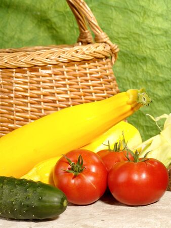 Fresh ripe vegetables still-lifeの写真素材