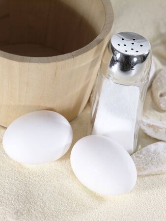 Cooking a cookie, cuisine still life on the mealの写真素材
