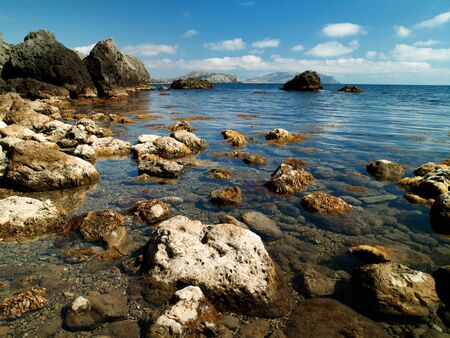 sea surface. Ukraine, Black Sea coastlineの写真素材