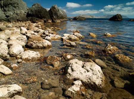 sea surface. Ukraine, Black Sea coastlineの写真素材