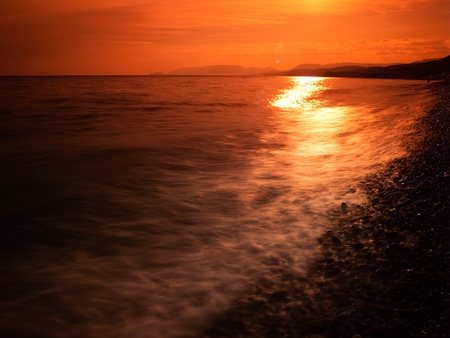 sea surf. Ukraine, Black Sea coastlineの写真素材